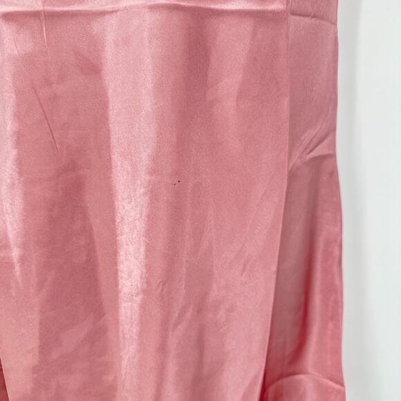 Satin Slip‎ Dress Medium Fairy Pink Grunge Y2K Coquette Romantic Nightie Lace* - Picture 8 of 9